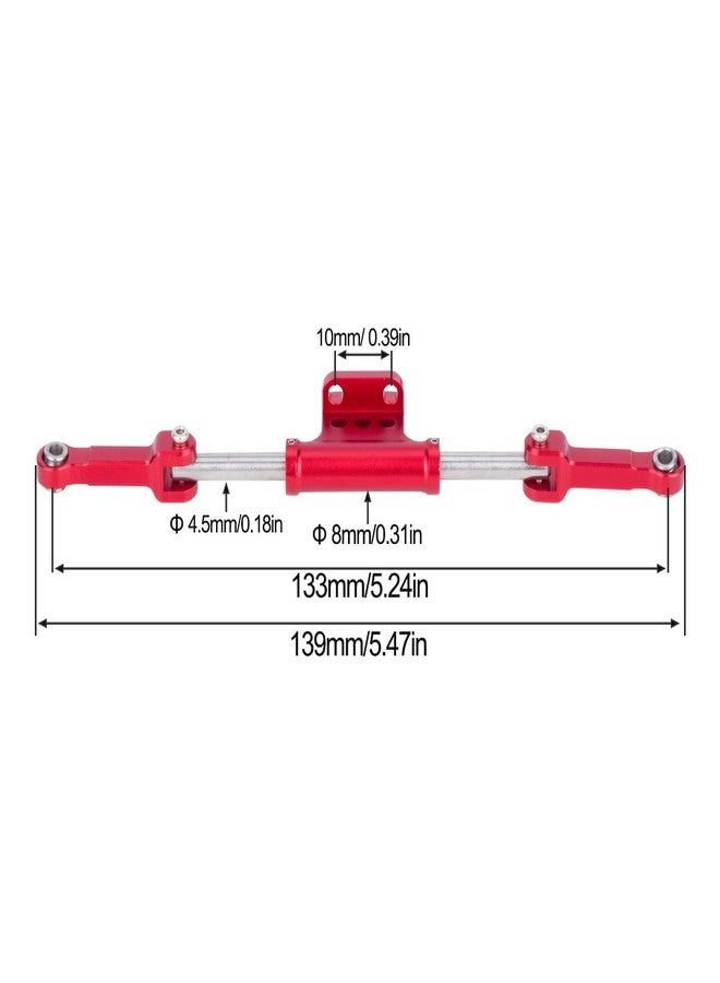 YSKMLOLP 1/10 Rc Hydraulic Steering Link,Metal Full Hydraulic Steering Cylinder Link Upgrade for 1/10 RC Crawler SCX10 Land Rover Defender D90 D110 4WD Yota ll Axle DIY Parts (Titanium) - Image 2